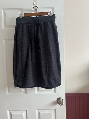 tek gear Dark Charcoal Pull-On Midi Skirt with Drawstring